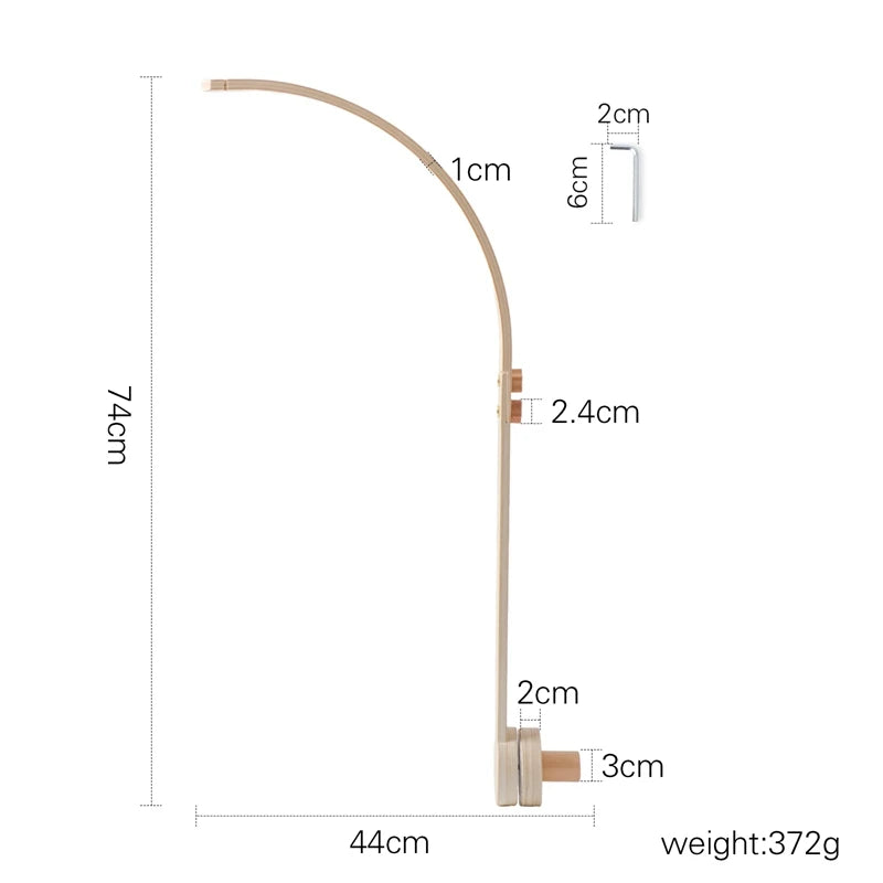 1Set Baby Wooden Gym Frame Pendant Rattle Toys Play Gym Mobile Hanging Sensory Toy Foldable Play Gym Frame Activity Gym Baby Toy